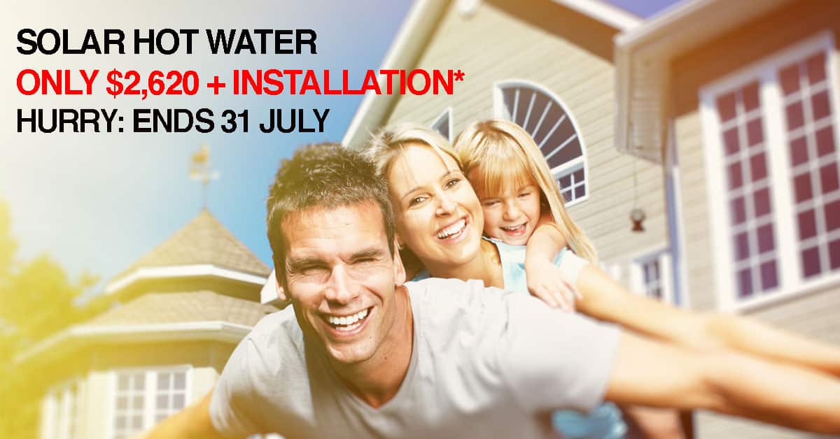 Read more about the article Hot Water Solar in Your Home for Only $2,620 + Installation*