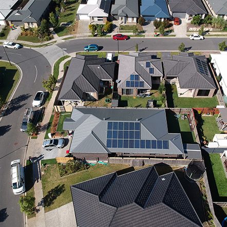 Aeriel View Of Solar Panel — Solar Power Services in Forster, QLD