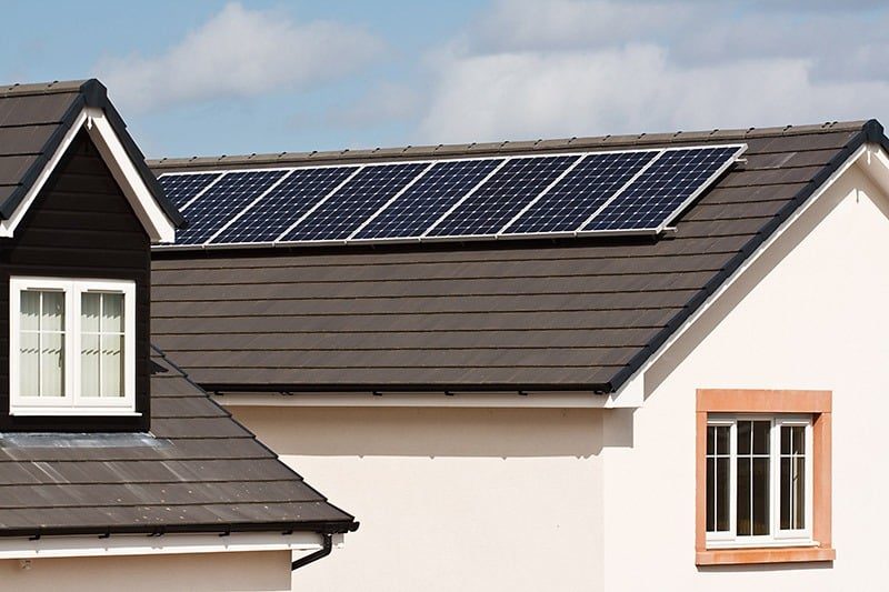 A Beautiful House with Solar Panel — Solar Power Services in Brisbane, QLD